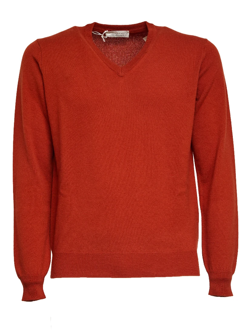 Maglia Scollo V In Lana, Cashmere