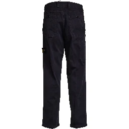 Pantaloni Stretch Organic Cotton Broken Twill Old Effect