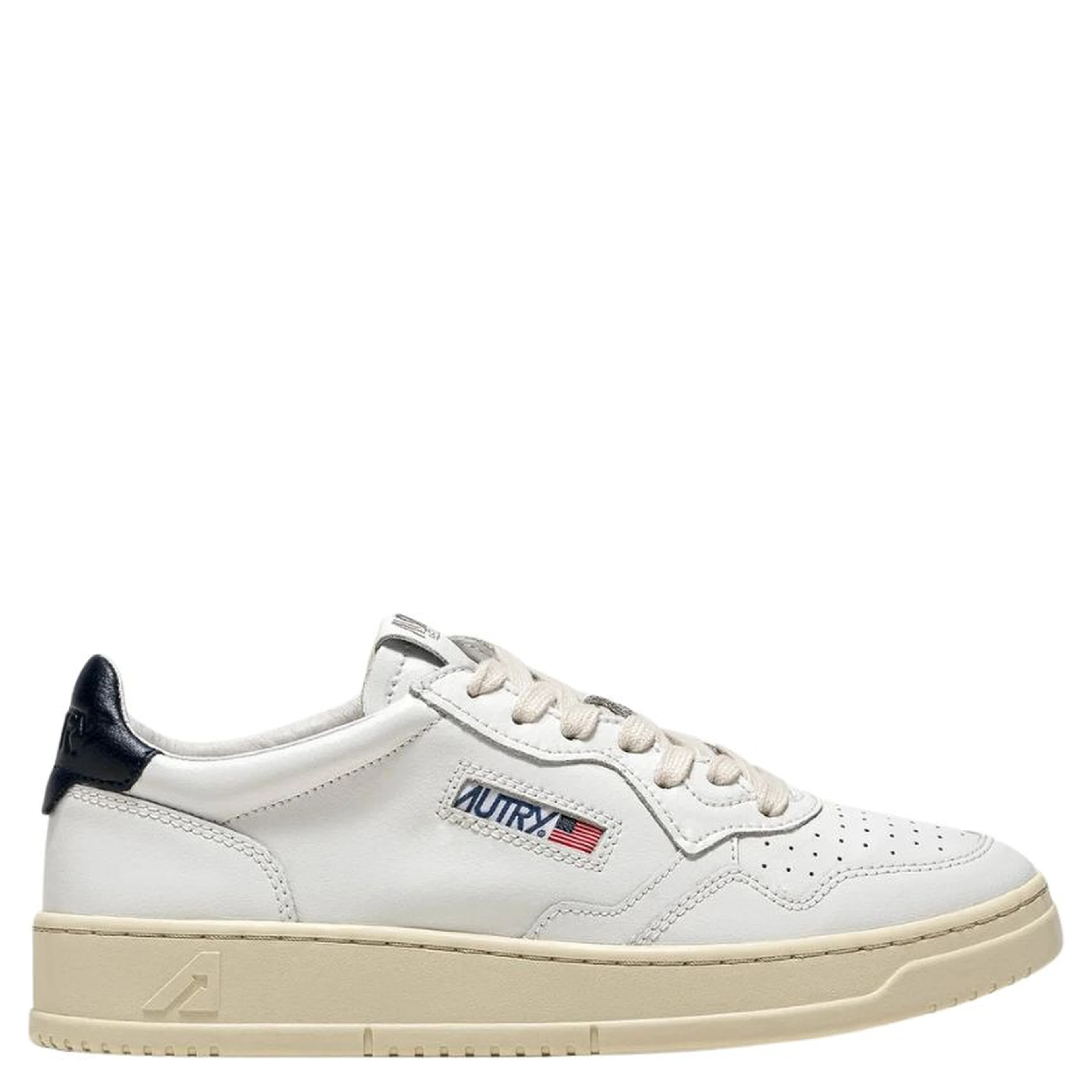 Sneakers Medalist Low In Pelle Bianca, Space
