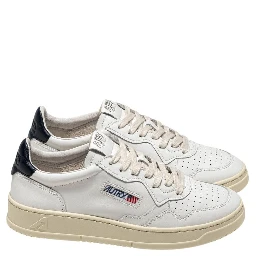 Sneakers Medalist Low In Pelle Bianca, Space