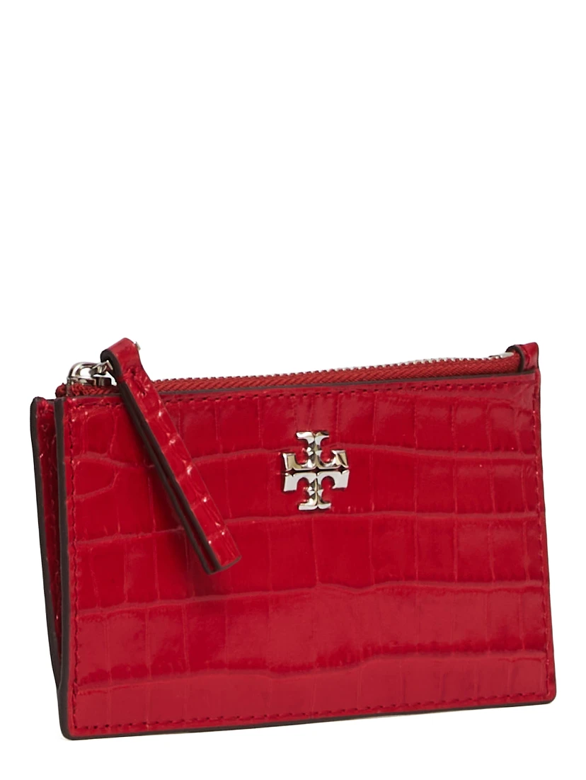 Portacarte Con Zip Kira Effetto Coccodrillo