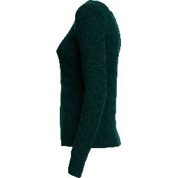 Maglia Girocollo A Trecce In Lana, Cashmere