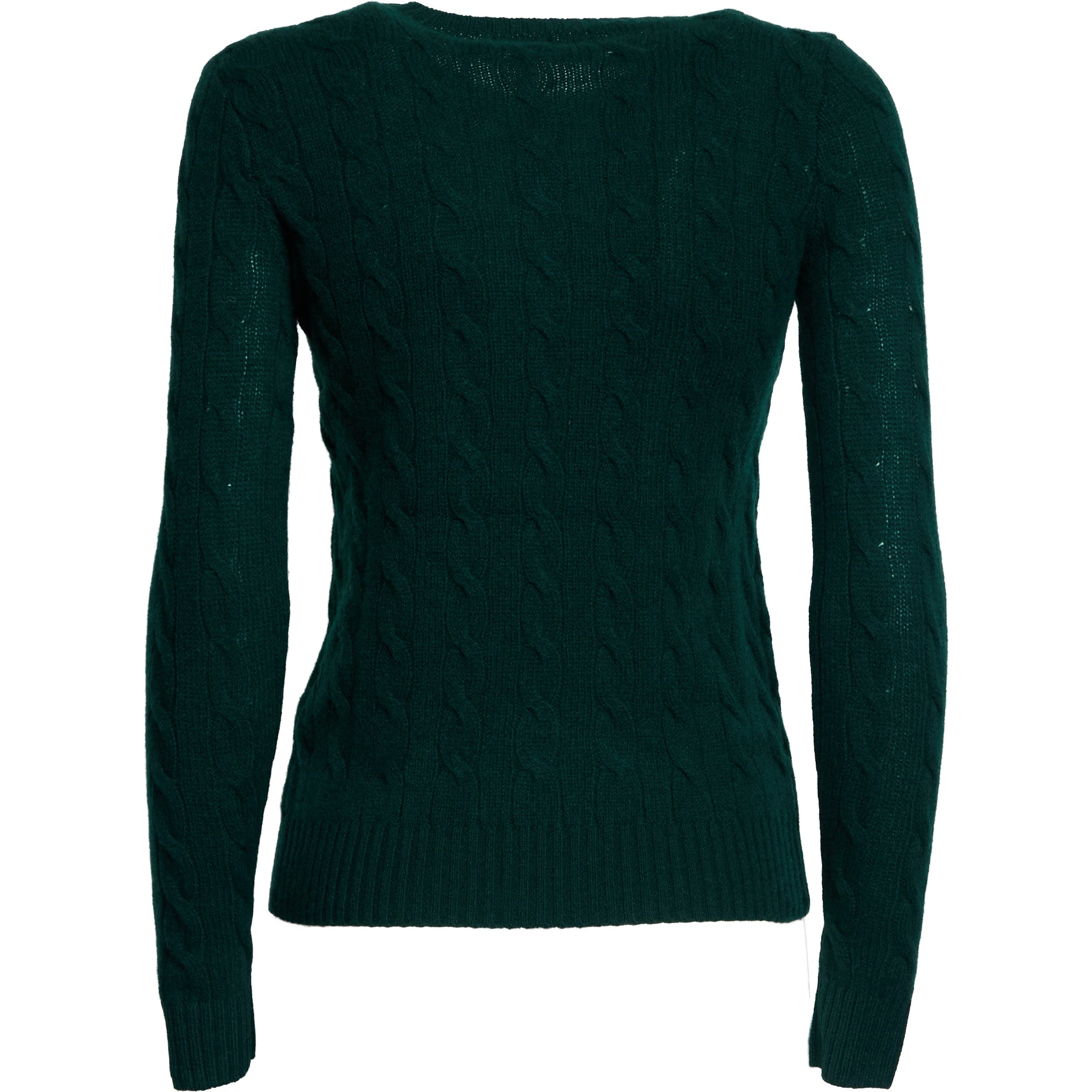 Maglia Girocollo A Trecce In Lana, Cashmere
