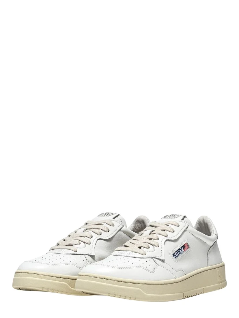 Sneakers Medalist Low In Pelle Bianca