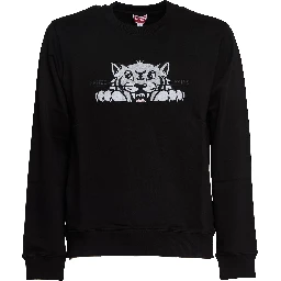 Felpa ricamata KENZO Happy Tiger Di Cotone