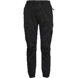 Pantaloni Stretch Organic Broken Twill Cotton 'Old' Effect