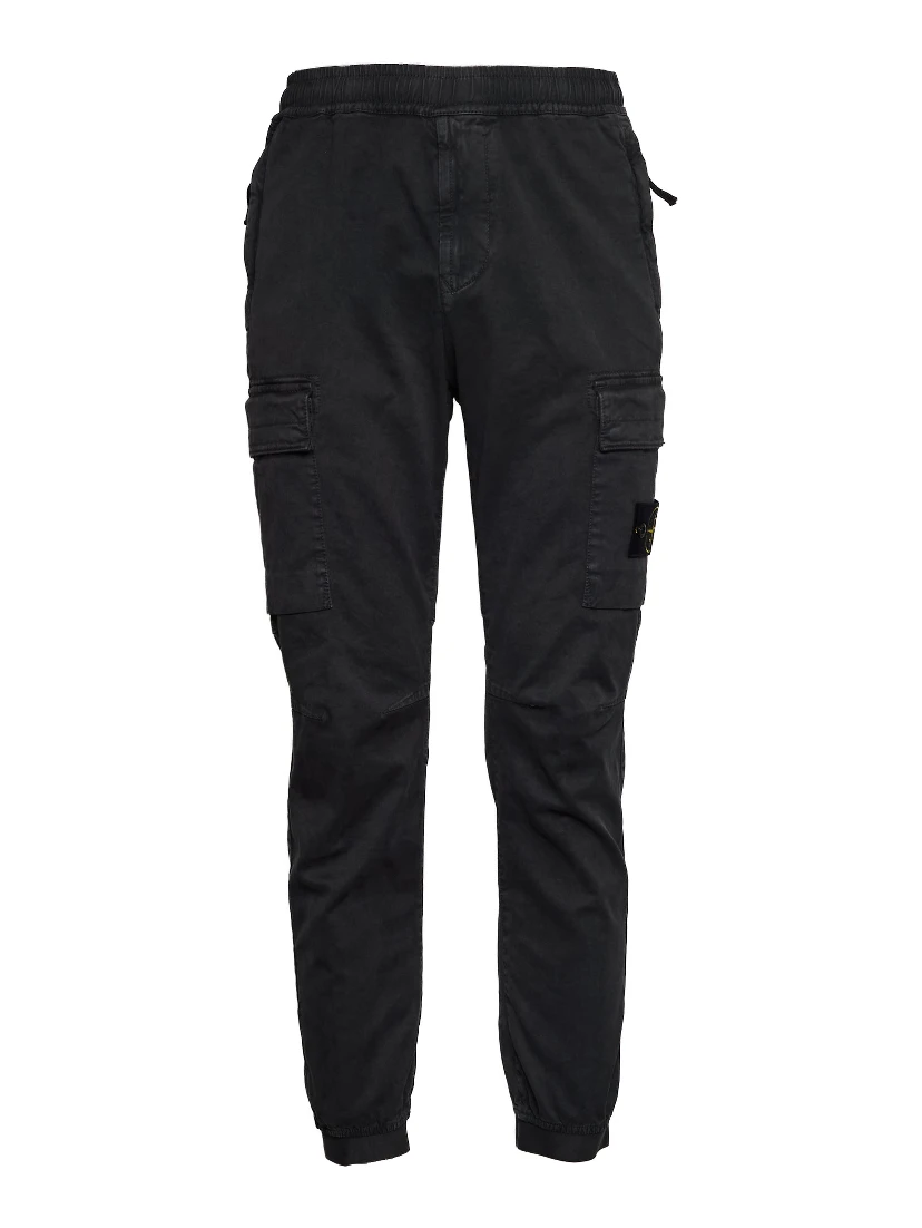 Pantaloni Stretch Organic Broken Twill Cotton 'Old' Effect