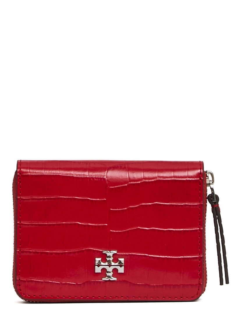 Portafoglio Piccolo Con Zip Kira Effetto Coccodrillo