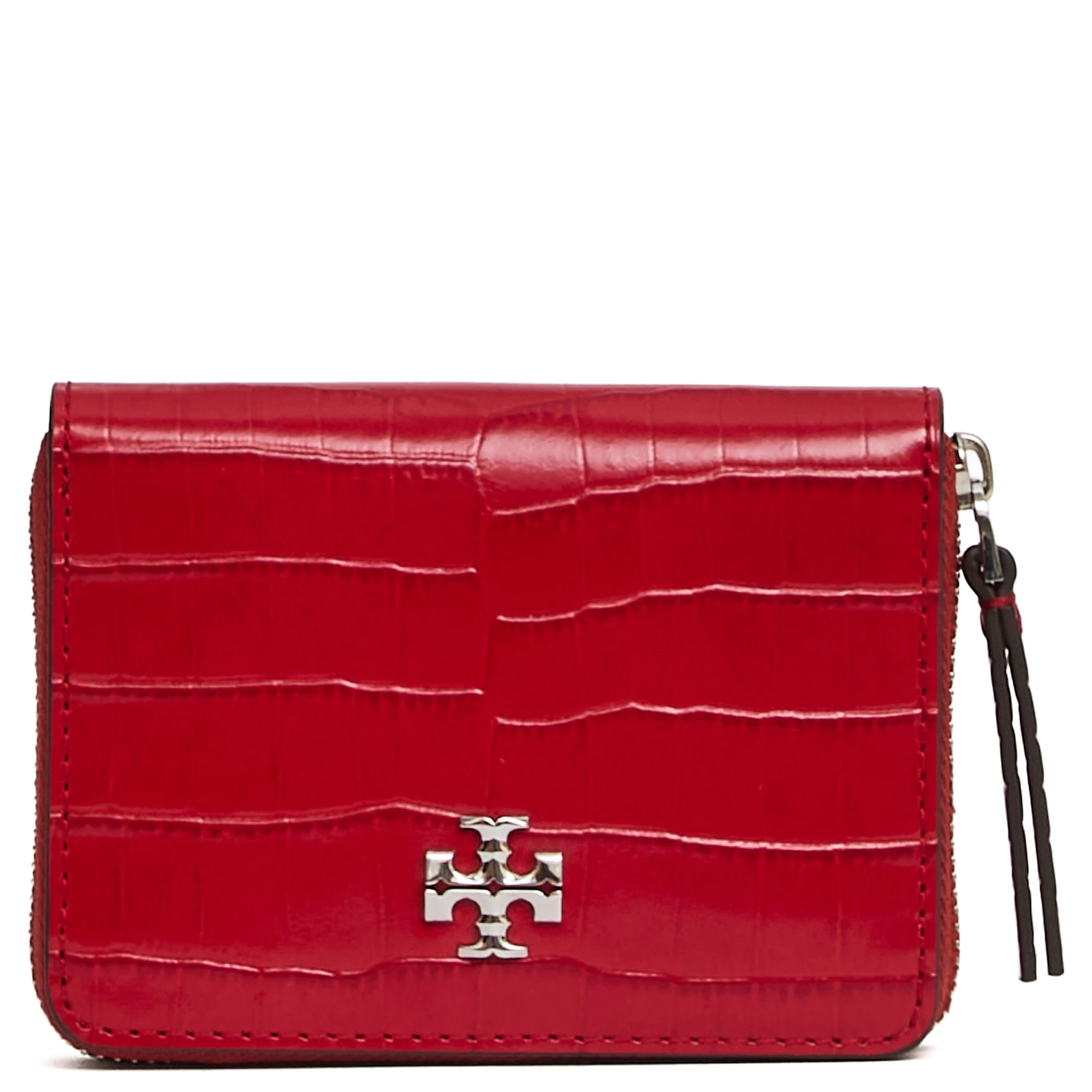 Portafoglio Piccolo Con Zip Kira Effetto Coccodrillo