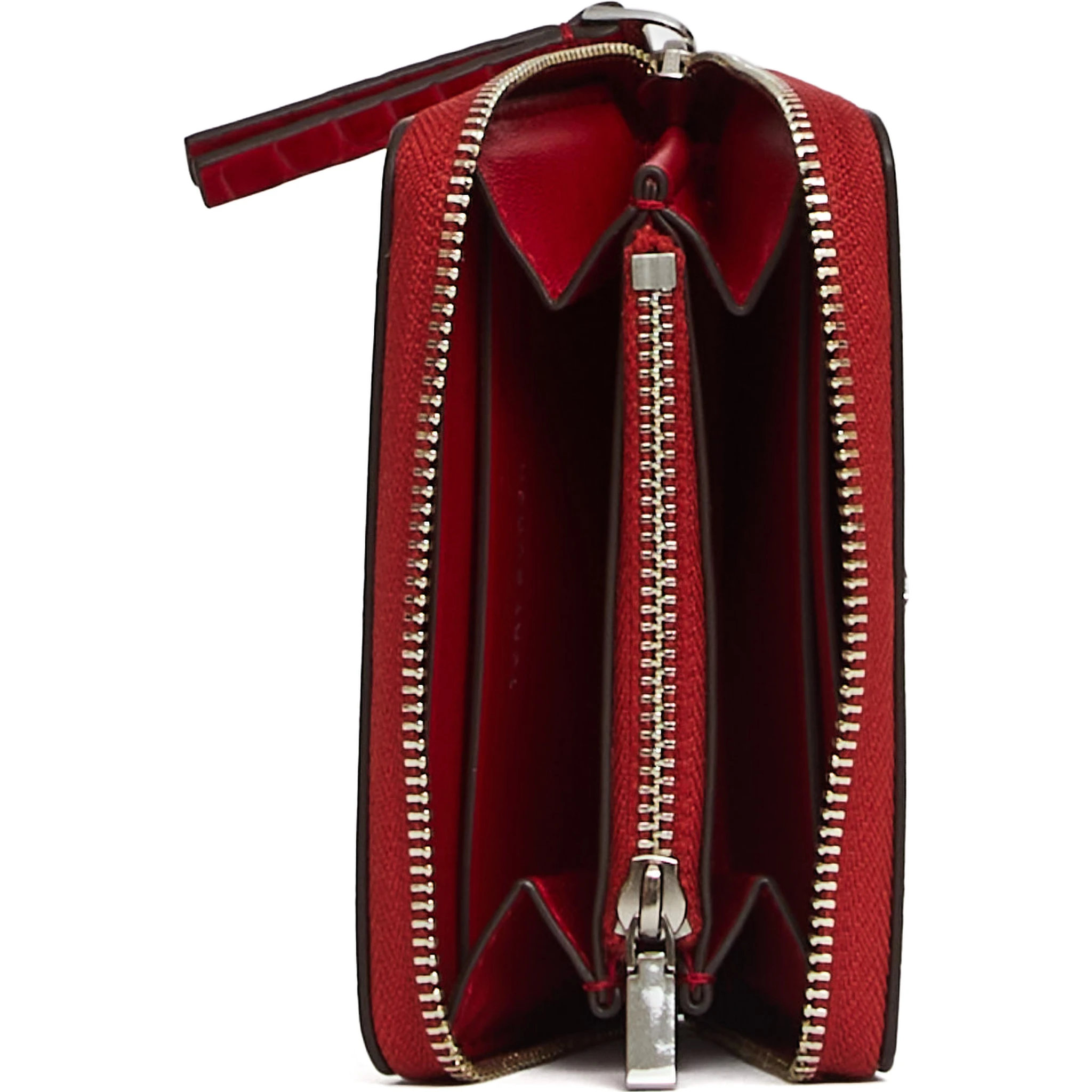 Portafoglio Piccolo Con Zip Kira Effetto Coccodrillo