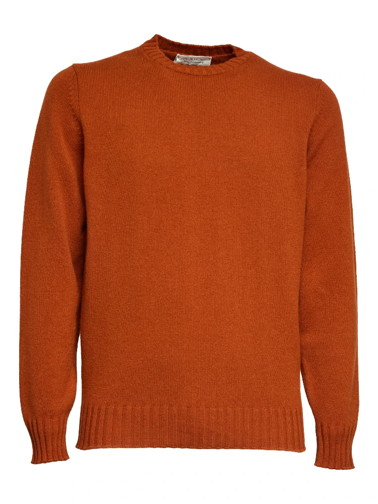 Maglia Girocollo In Lana, Cashmere