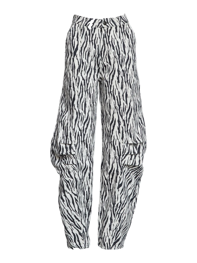 Pantaloni Cassandria Cargo In Twill Stampato