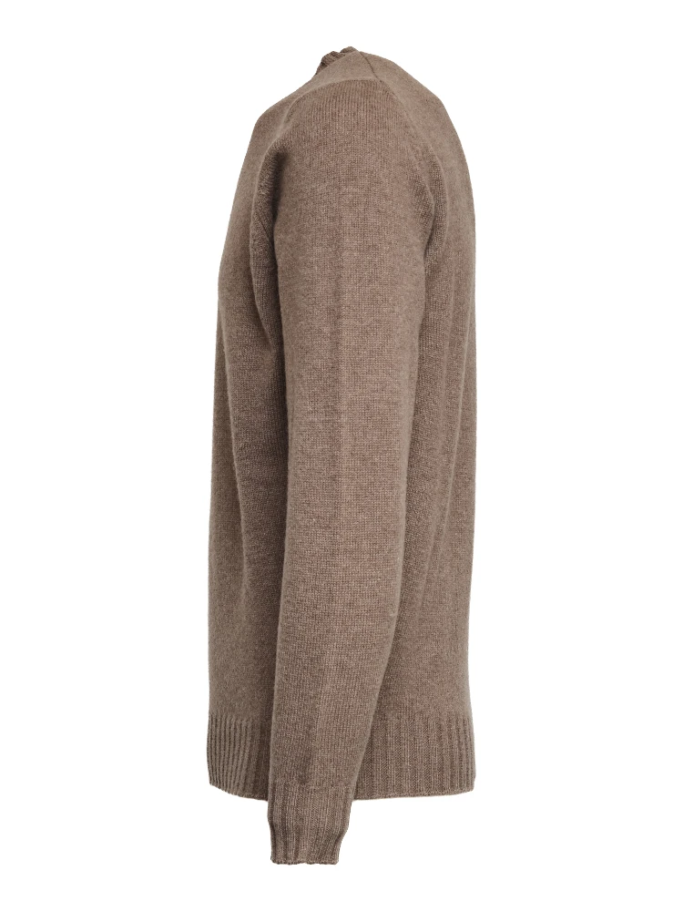 كنزة صوفية برقبة دائرية من الصوف والكشمير alternative