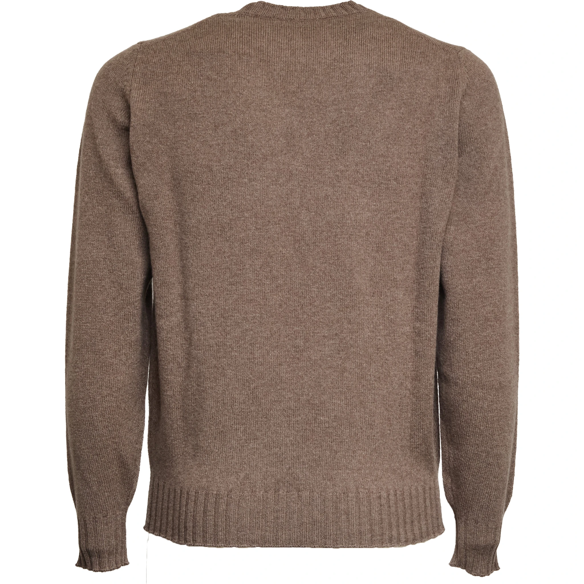 كنزة صوفية برقبة دائرية من الصوف والكشمير