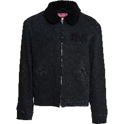 Giubbotto Denim Kenzo Happy Tiger Utility Fleece