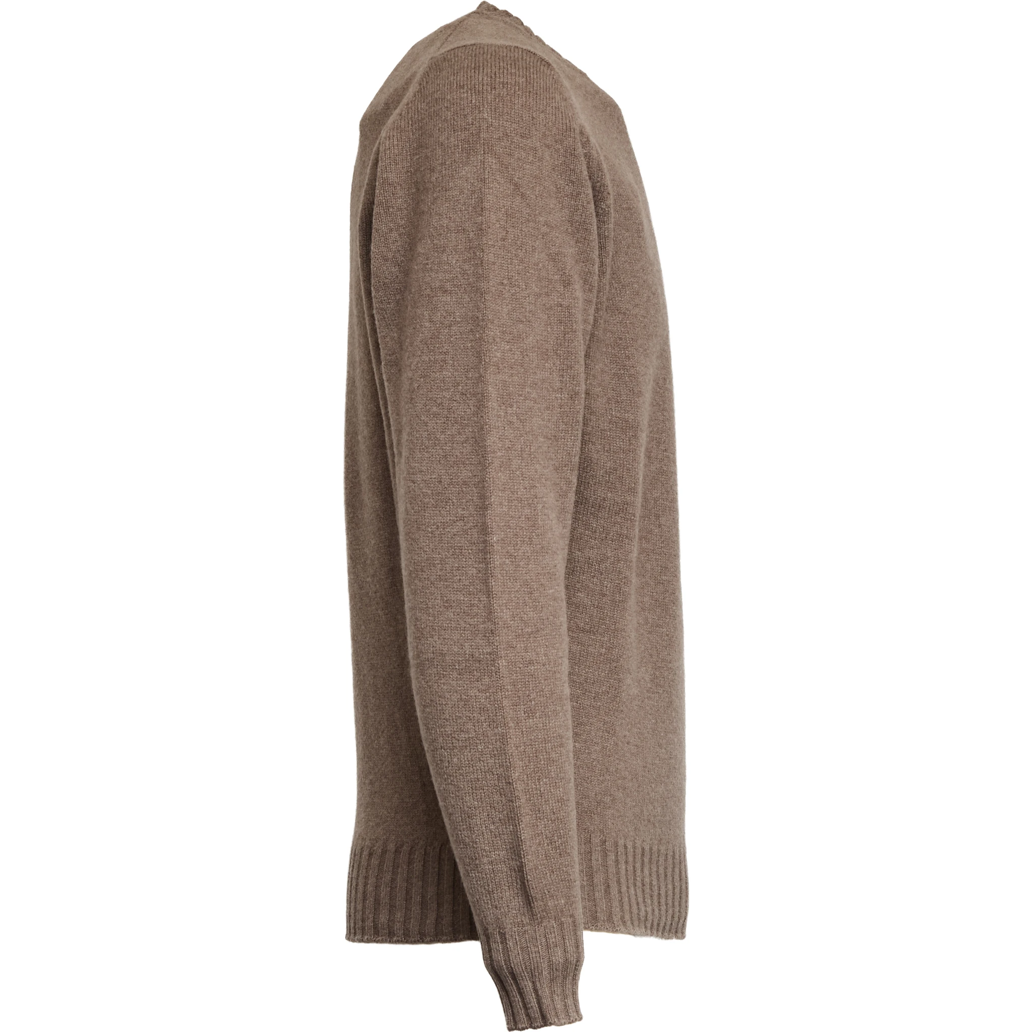 كنزة صوفية برقبة دائرية من الصوف والكشمير