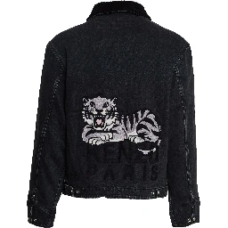 Giubbotto Denim Kenzo Happy Tiger Utility Fleece