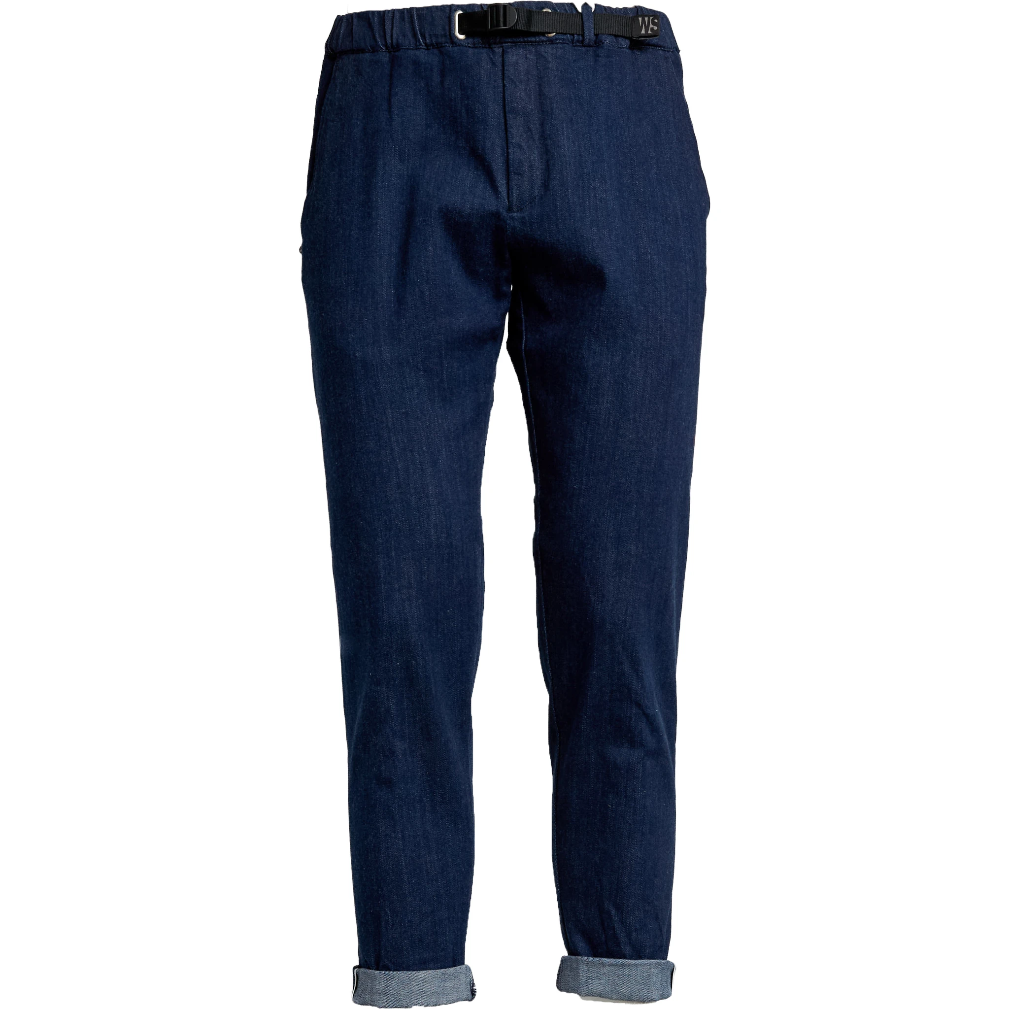Pantaloni Lunghi In Denim Cimosato