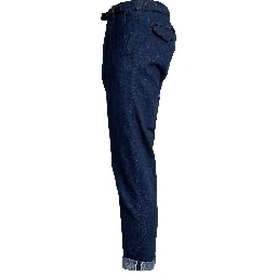 Pantaloni Lunghi In Denim Cimosato