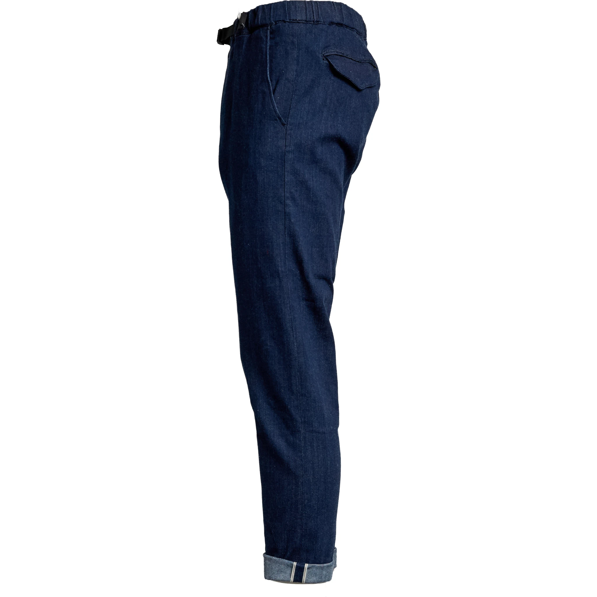 Pantaloni Lunghi In Denim Cimosato