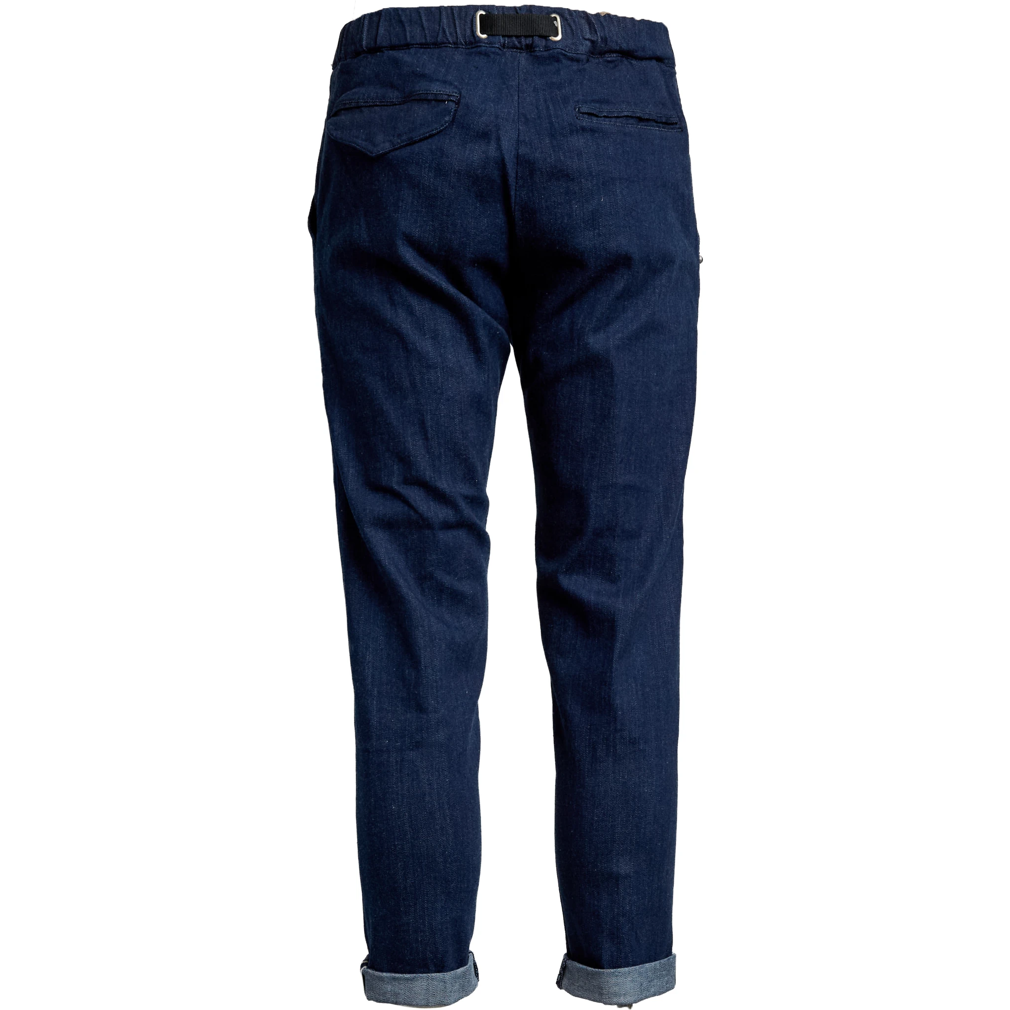 Pantaloni Lunghi In Denim Cimosato