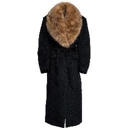 Cappotto Anatta Lungo Con Collo In Ecopelliccia