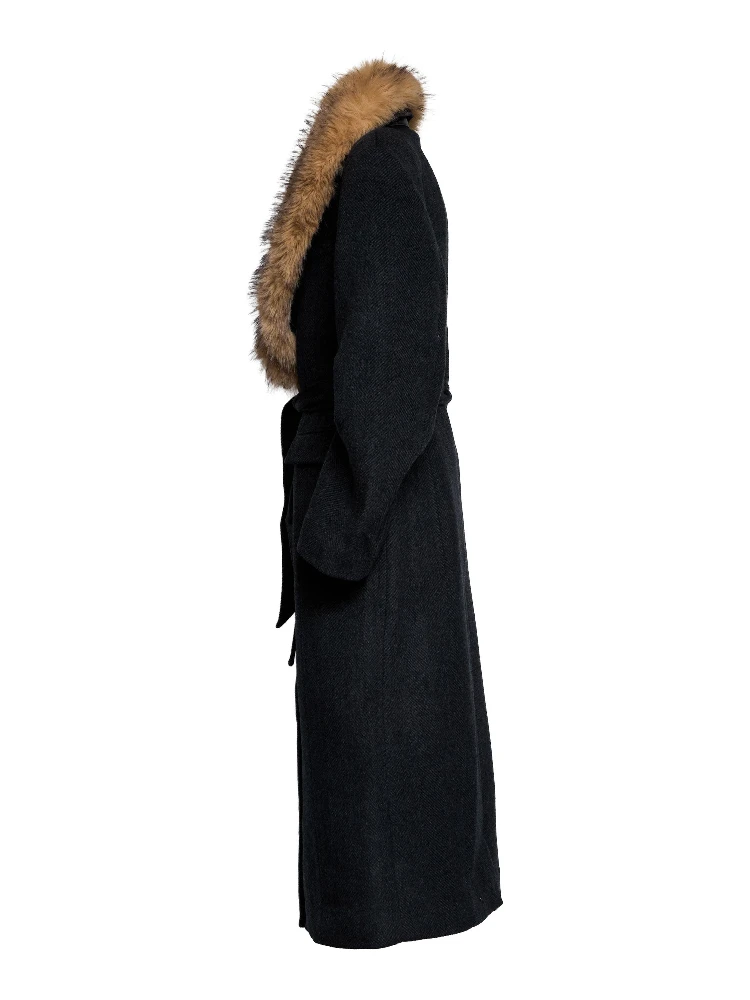 Cappotto Anatta Lungo Con Collo In Ecopelliccia alternative