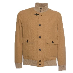 Bomber In Twill Di Cotone E Lino