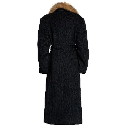 Cappotto Anatta Lungo Con Collo In Ecopelliccia