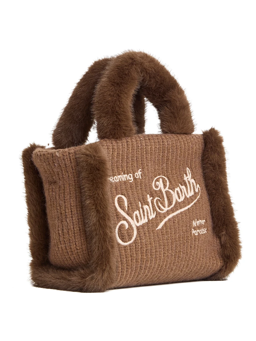 Borsa Vanity Mini In Shearling