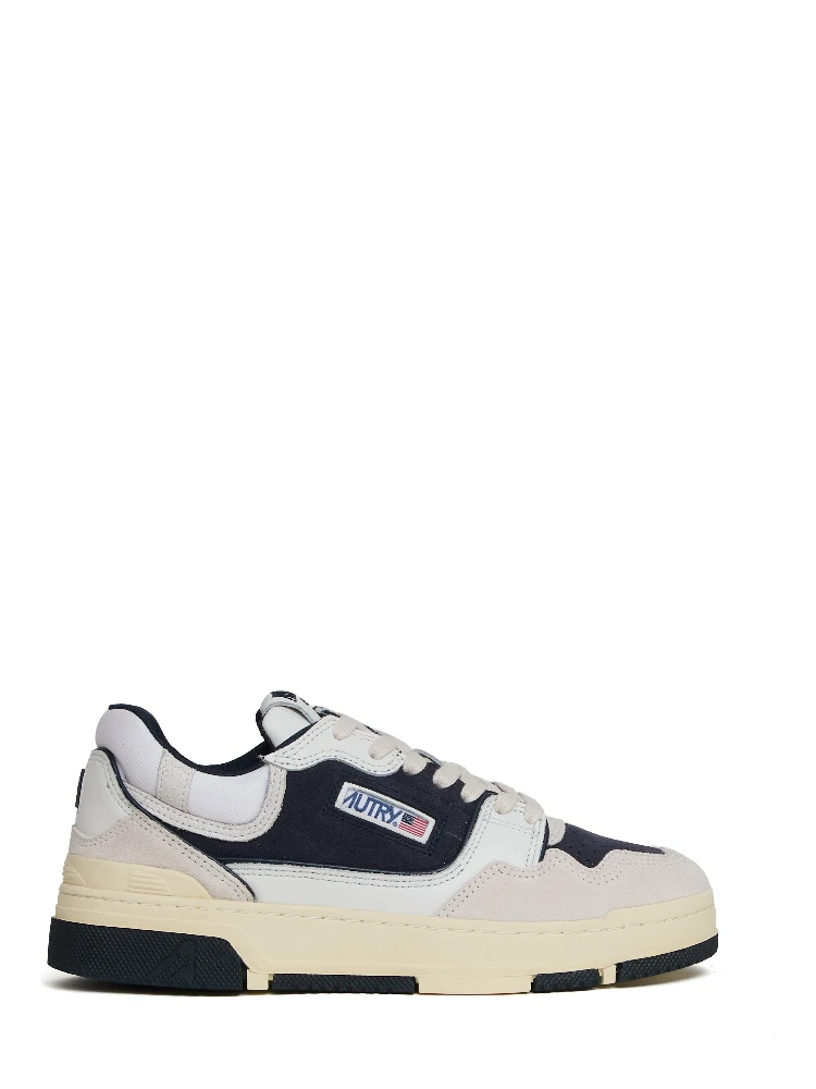 Sneakers CLC Low In Pelle E Suede Bianco, Space