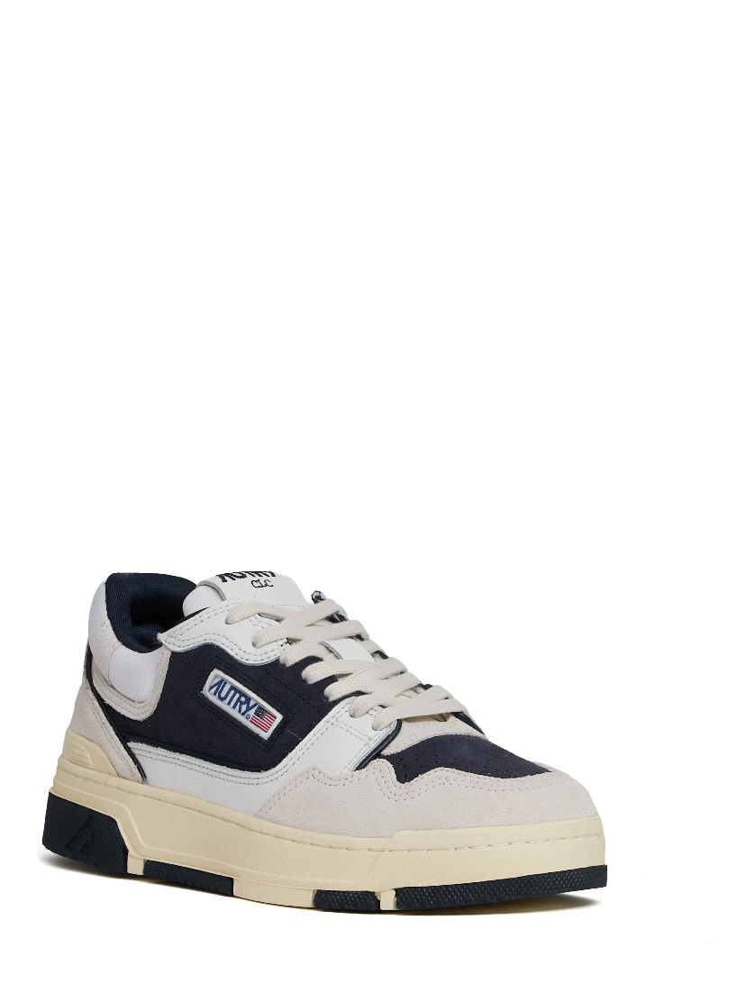 Sneakers CLC Low In Pelle E Suede Bianco, Space
