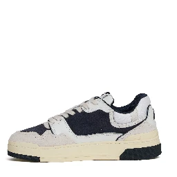 Sneakers CLC Low In Pelle E Suede Bianco, Space