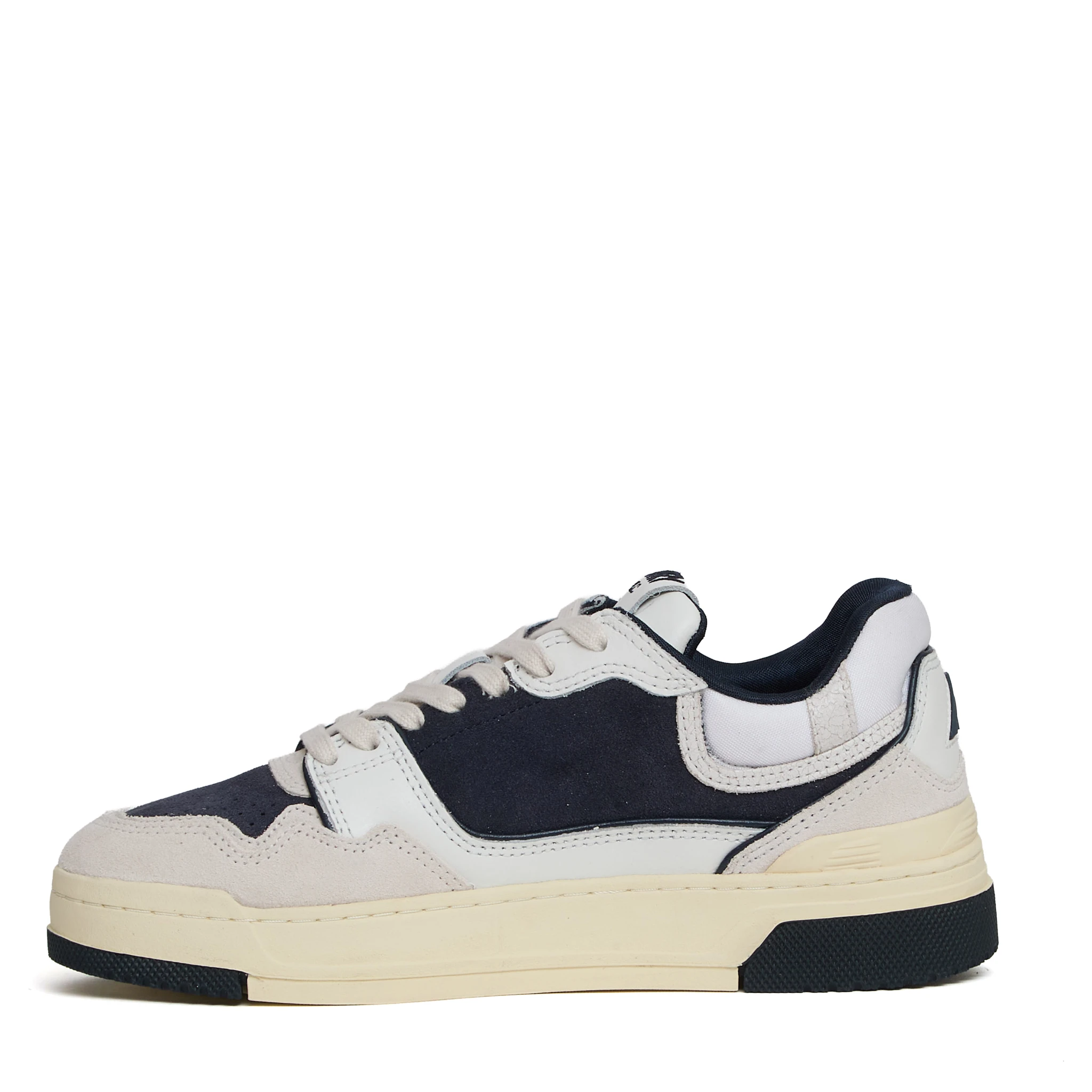 Sneakers CLC Low In Pelle E Suede Bianco, Space