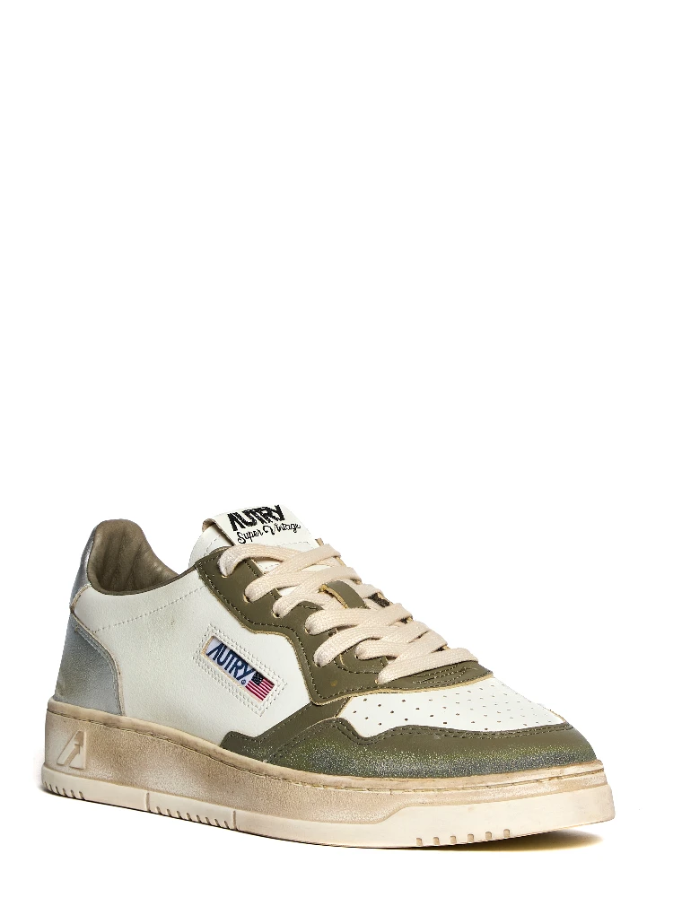 Sneakers Medalist Low Super Vintage In Pelle White Casper, Verde, SIlver alternative