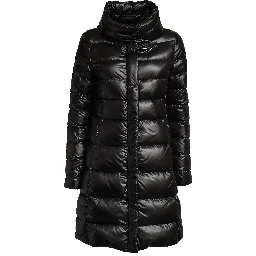 Piumino Urban Lungo Con Collo A Cratere