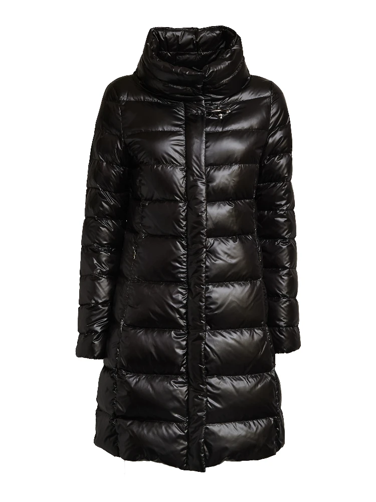 Piumino Urban Lungo Con Collo A Cratere