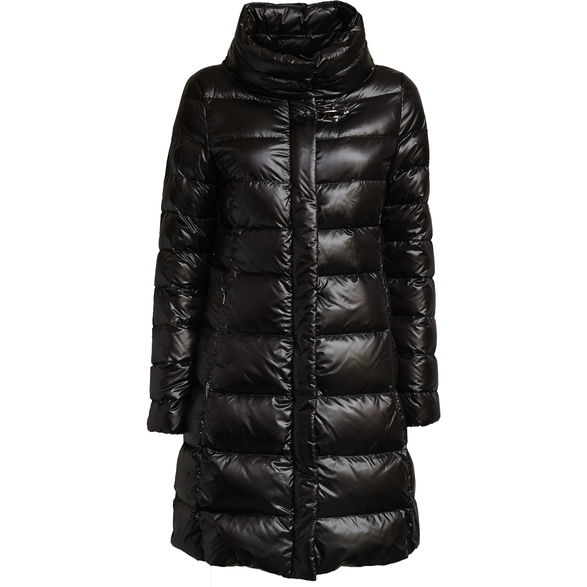 Piumino Urban Lungo Con Collo A Cratere