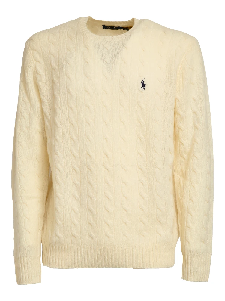 Maglia A Trecce In Lana, Cashmere