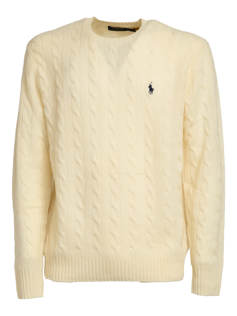 Maglia A Trecce In Lana, Cashmere