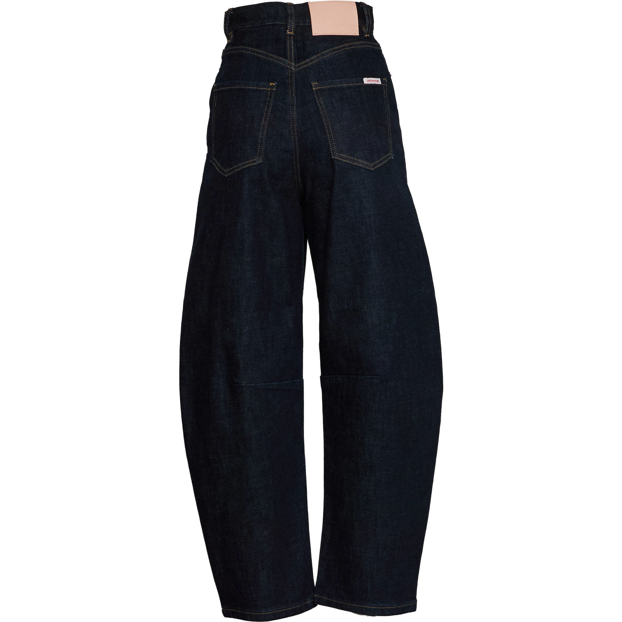 Indigo Barrel Leg Jeans
