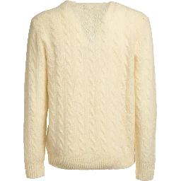 Maglia A Trecce In Lana, Cashmere