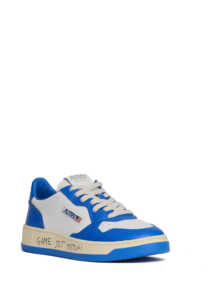 Sneakers Medalist Low Bianco, Palace Blue Con Lettering alternative