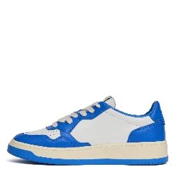Sneakers Medalist Low Bianco, Palace Blue Con Lettering