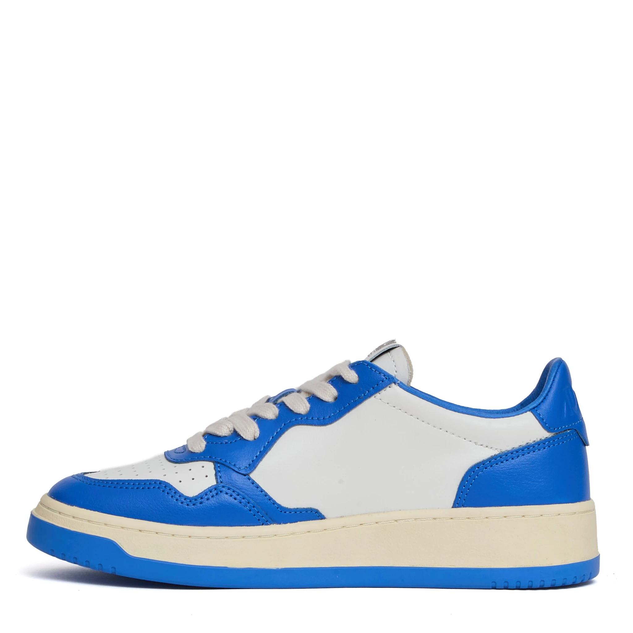 Sneakers Medalist Low Bianco, Palace Blue Con Lettering