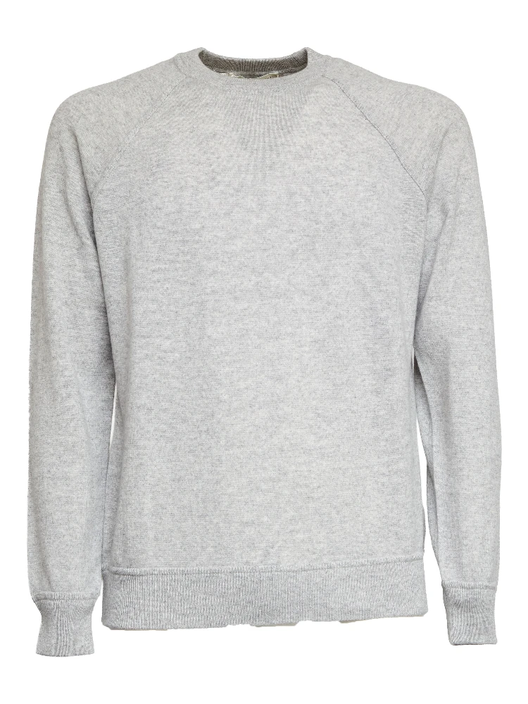 Maglia Felpa Girocollo Raglan In Lana, Cashmere