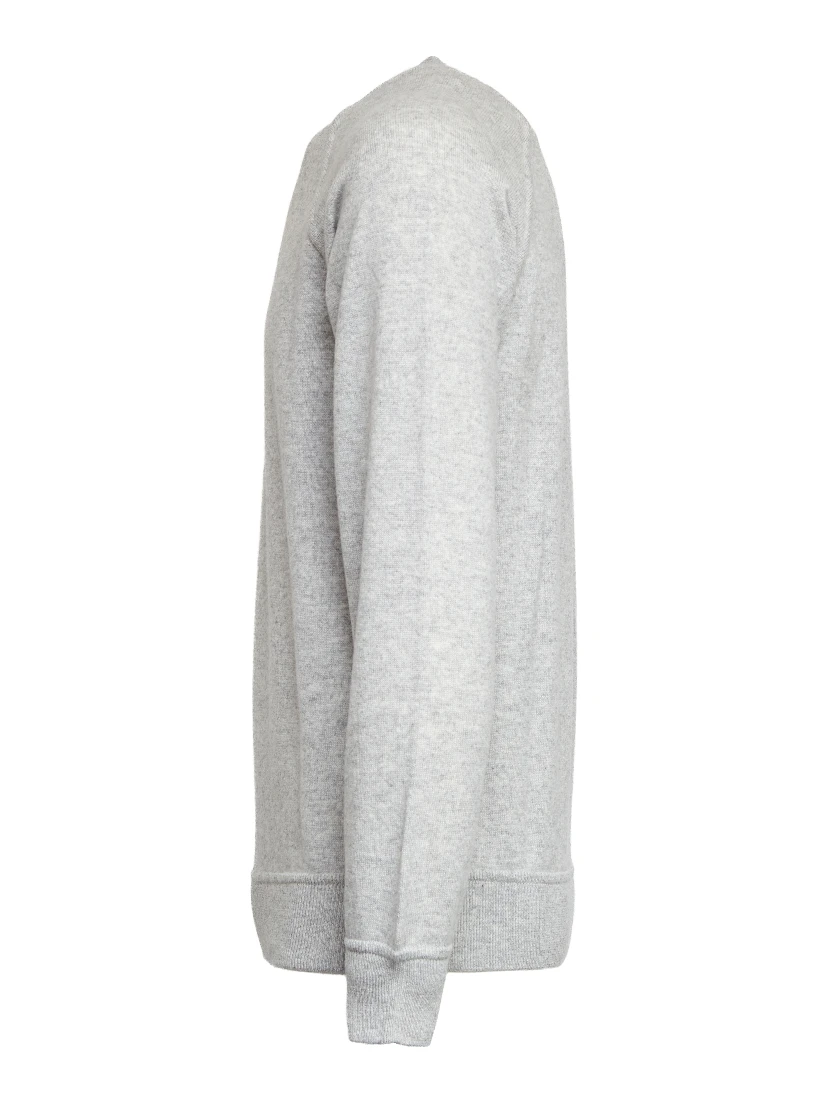 Maglia Felpa Girocollo Raglan In Lana, Cashmere