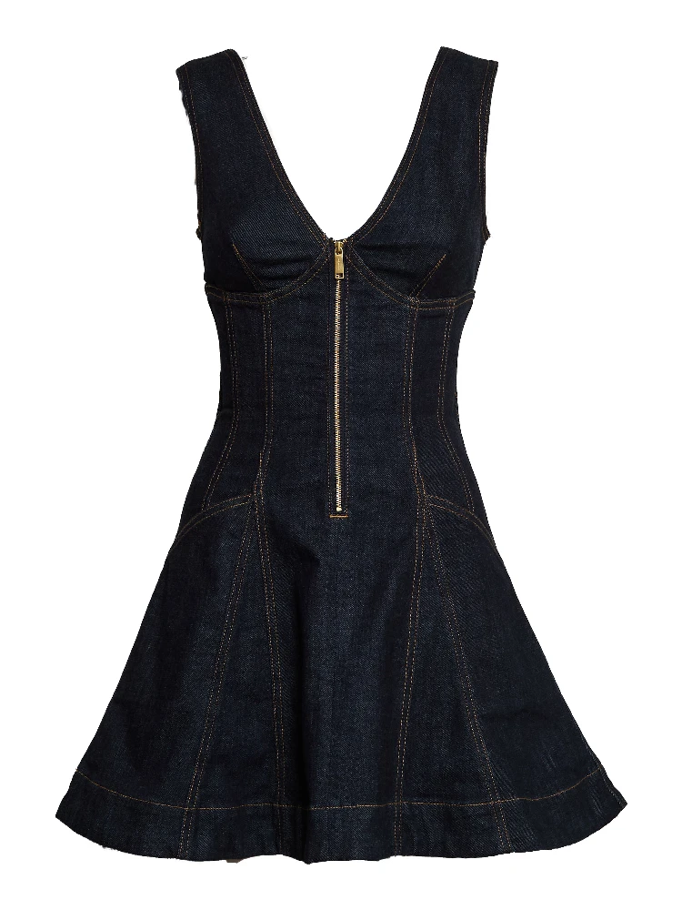 Indigo Denim Mini Dress
