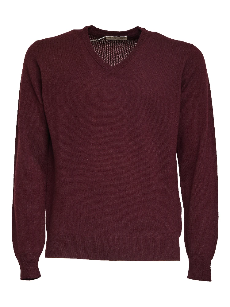 Maglia Scollo V In Lana, Cashmere