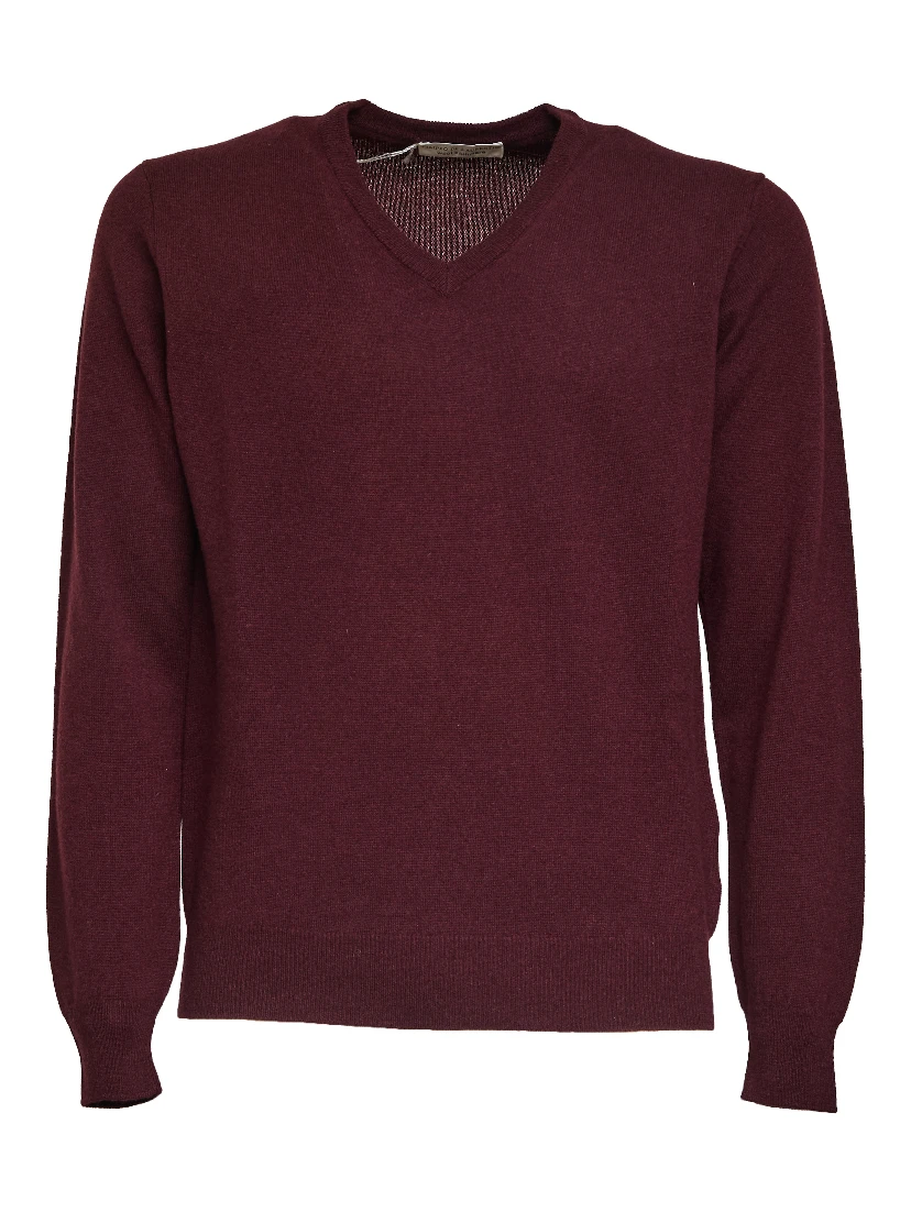 Maglia Scollo V In Lana, Cashmere